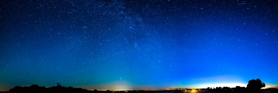 Blue Sky dusk midnight photo