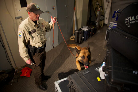 Law enforcement with K-9-2
