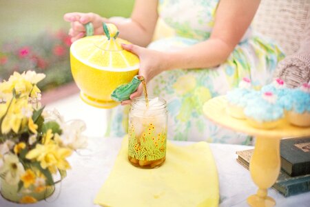 Summer tea party iced tea photo