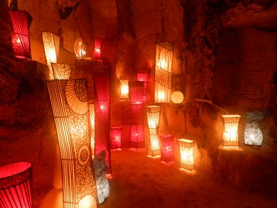 Caves underground light photo