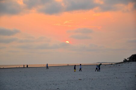 Beautiful Beach People Enjoying