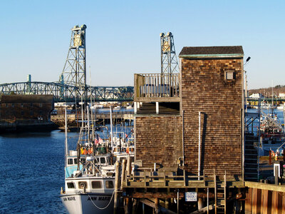 Docks at Portsmouth, New Hampshire photo