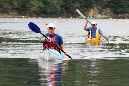 Athlete boat canoe