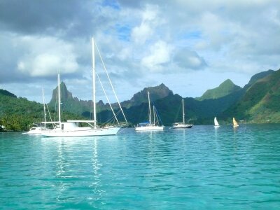 Boat water sea photo