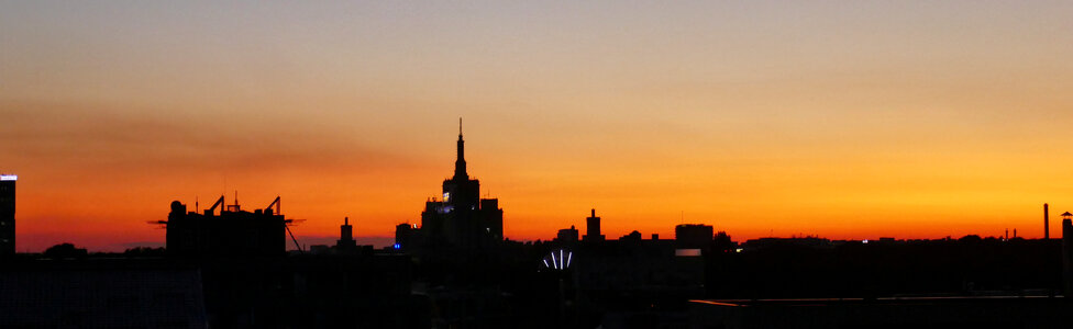 Sunset and Dusk over the Skyline photo