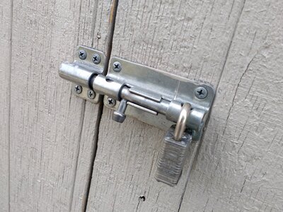Security latch fastener photo
