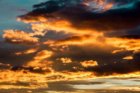 Shining sunset abendstimmung