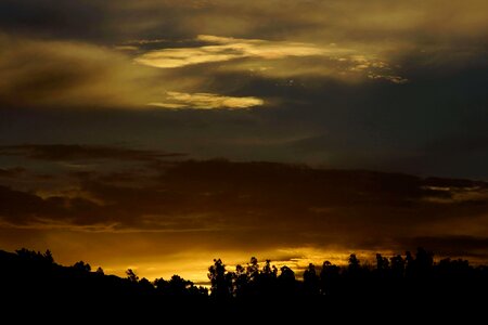 Backlight dawn dusk photo