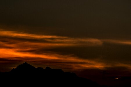 Sunset landscapes mountains photo