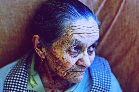 Elderly senior female photo