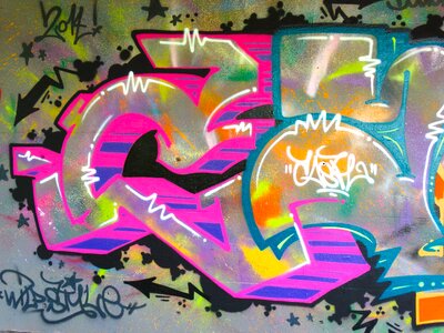 Decorative spray art