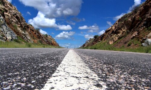 Tarmac tar road photo