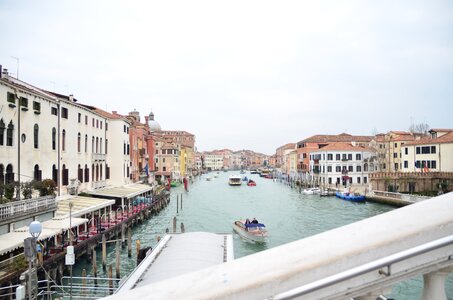 Canal venetian gondola photo