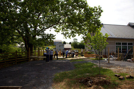 Construction of outdoor classroom-1