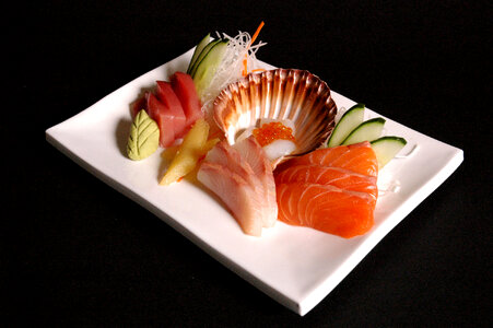 Sushi Platter on a plate photo