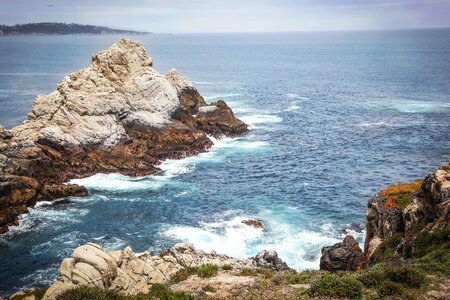Bay beach cliff photo