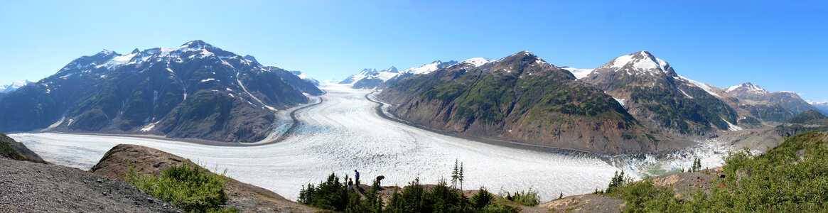 Panoramic Landscape of the Salmon Glacier in British Columbia, Canada photo