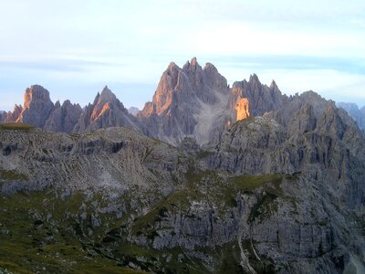 Climb hiking alpine
