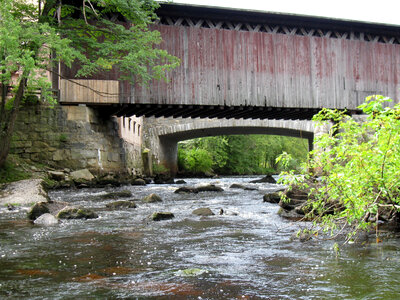 Hopkinton Railroad Covered Bridge in New Hampshire photo