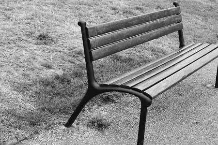 Bench black and white furniture