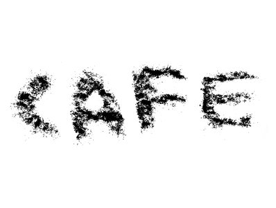 Coffee isolated white background