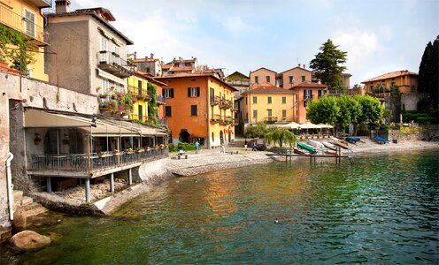 Italy coastline boats photo