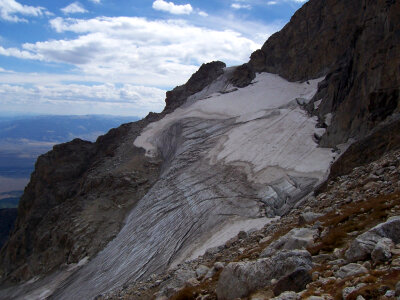 Middle Teton Glacier in Grand Teton National Park, Wyoming photo