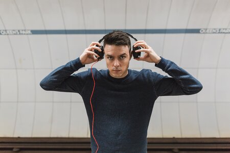 Man Headphones photo