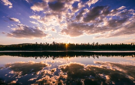 Clouds dawn dusk photo