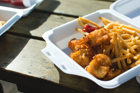 Fish and chips takeaway in Húsavík