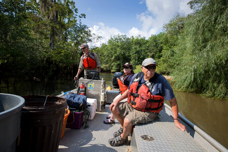 Biologists on Choctawhatchee River -3