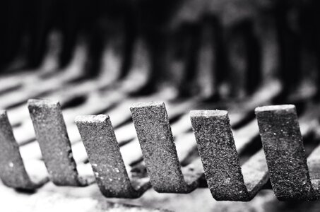 Rust metal bent