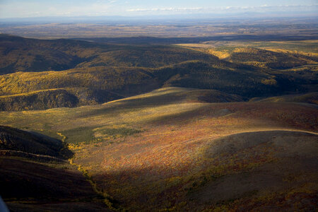 An aerial view of Yukon Flats National Wildlife Refuge