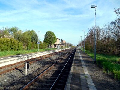 Track railway rails lonely photo