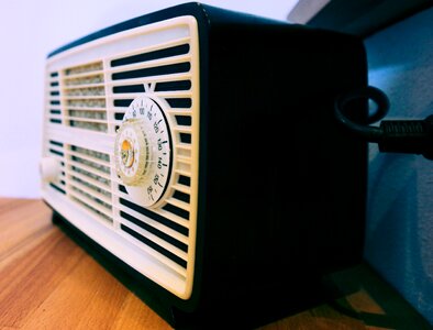 Old speakers tube radio photo
