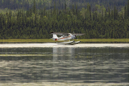 Seaplane on lake at Tetlin National Wildlife Refuge photo