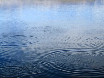 Blue wave circles