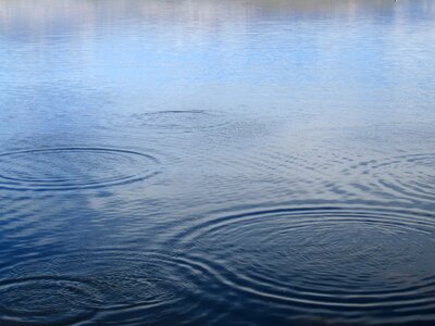 Blue wave circles photo