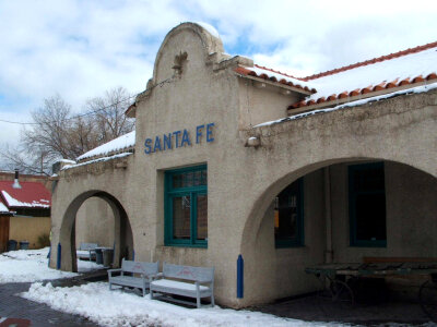 Downtown Santa Fe train station, New Mexico photo