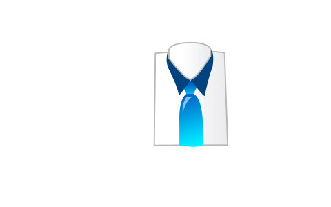 Man's shirt and tie icon