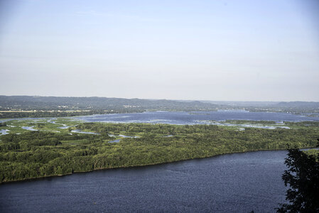 Lakes and meandering Waterways of the Mississippi River