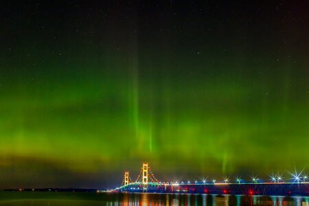 Bridge evening landscape photo