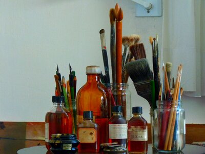 Pens paint colorful