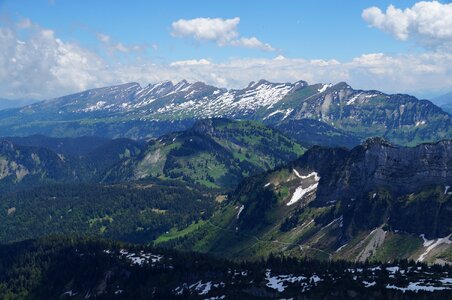 Mountain Churfirsten in Switzerland photo