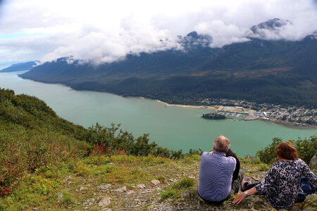 Landscape of the  South Channel in Juneau, Alaska