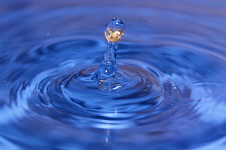 Blue water wave