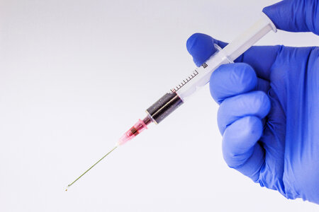 Syringe with Blood photo