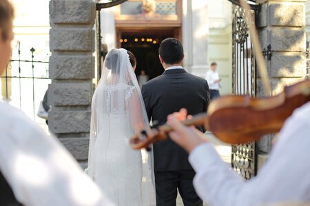 Bride woman man photo