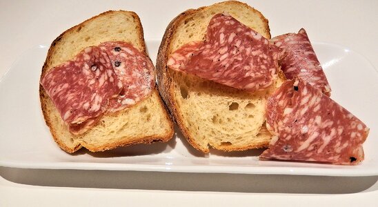 Soppressata italian pork meat photo