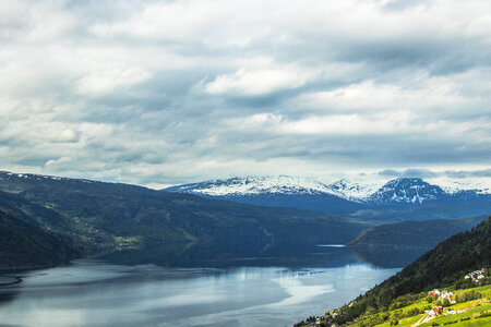 Scenic Valley and Mountains Landscape